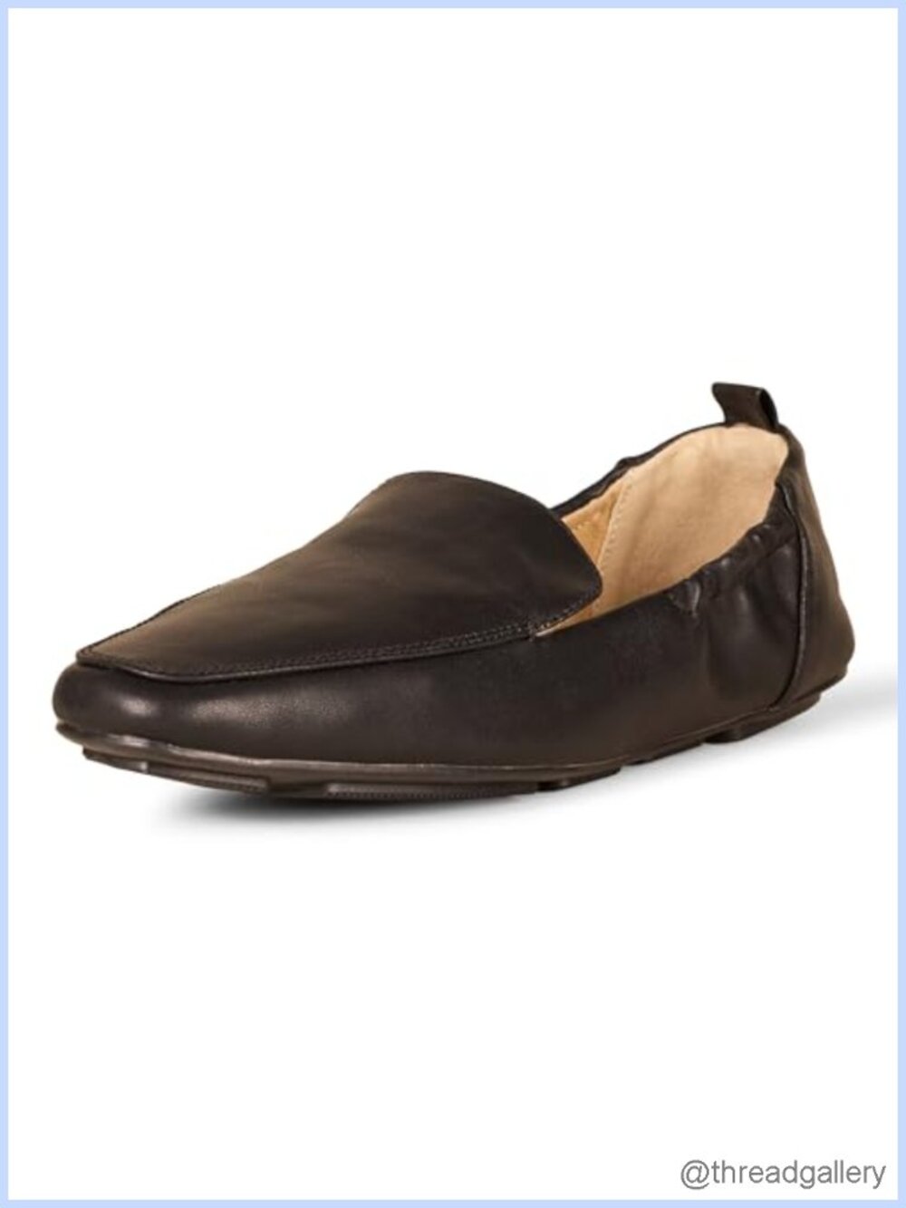 Women's Square Toe Soft Slip On Loafer Faux Calfskin Flat Casual